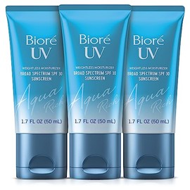 Biore UV Aqua Rich SPF 30 PA+++ Daily Moisturizer Sunscreen for Face, For Sensitive Skin, Oil Free, Hyaluronic Acid, Vegan, Oxybenzone & Octinoxate Fr