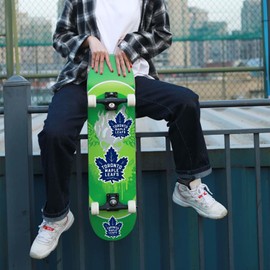 21 Pcs Maple Leafs Stickers for Adults Teens Children, Hockey Team Theme Vinyl Waterproof Decals for Laptop, Water Bottles, Phones, Skateboards, Guitars, Luggage (S/M/L 3 Sizes)