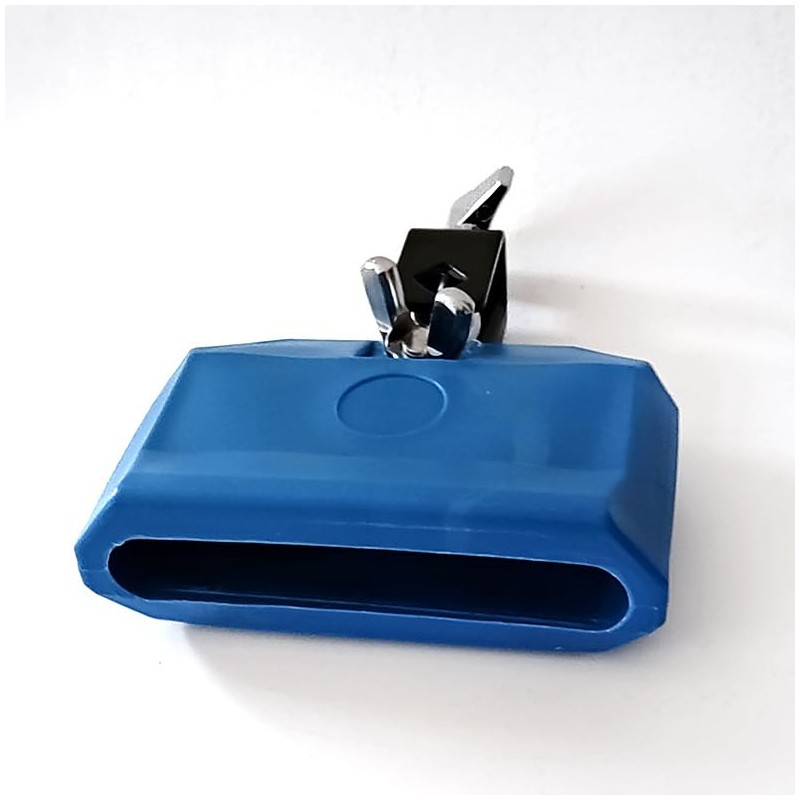 Plastic Musical Jam Block, Latin Percussion Instrument, Blue，Hand Percussion (Blue)