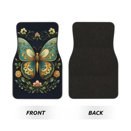 Car Floor Mats,Vehicle Front Rear Carpets Mats Universal Car Rugs,Car Accessories for Truck,Butterfly