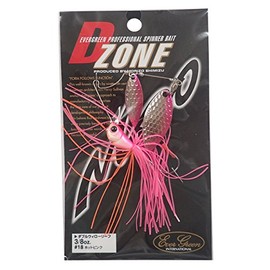 エバーグリーン(EVERGREEN) スピナーベイト Dゾーン ダブルウィローリーフ 3/8oz ホットピンク #18