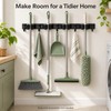Wall-Mounted Broom and Mop Holder – 4 Slots and 5