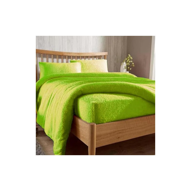 Extra Deep Fitted 30cm Teddy Fleece Fitted Bed Sheet Plain