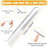 4 Piece Cuticle Pusher Set, Stainless Steel Cuticle Remover, Metal