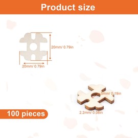 PHMING 100 Stück Abnehmbare Bommelknöpfe aus Holz, 2 cm Removable Wooden Pom Poms Buttons für Mützen, Handarbeiten, Stricken & Basteln, Pom-Pom-Knöpfe für Kreative Projekte