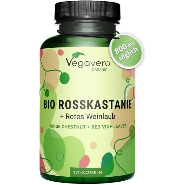 Organic Horse Chestnut Extract Vegavero® | 800 mg with Red