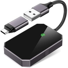 D & K Exclusives Wireless CarPlay Adapter USB Dongle Converter OEM Wired Carplay to Wireless, Support Online Update Plug and Play, Fit for Cars Built-in Wired CarPlay