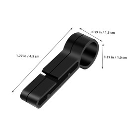 Operitacx Anti-slip Helmet Clip Set 20pcs Hard Hat Headlamp Hooks Side Headlamp Holder for Work Outdoor Stable Lamp Mount for Safety Hat