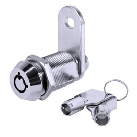 FJM Security MEI-2400AL-KD Tubular Cam Lock for Smart Home, Cabinet Locks Baby Proofing Solution, Door Lock & Drawer Lock for Home Improvement, with 1 ⅛” Cylinder, Keyed Different, Chrome