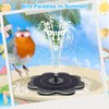 GAIZERL Solar Fountain, 2025 Upgraded Flower Shape 3.5W Solar Water