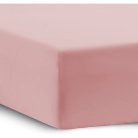 Apex Furnishings King Size Fitted Sheets, Blush Pink - Brushed Microfiber Bed Sheets Extra Deep Pocket 16 Inch (40 cm) Soft, Easy Care Fitted Sheets King Size Non-Iron Deep, Bottom Sheet.