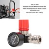 Air Compressor Regulator 4 Holes 0 to 180PSI European Air