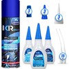 CA Glue with Activator Kit (3x1.75 oz. Thin-Medium-Thick + 16.9