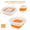 Collapsible Colander Set with Strainer Bowl, 2 in 1 Fruit