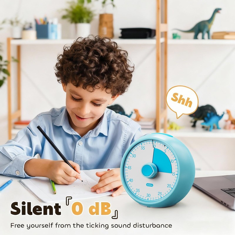 Conchstar Visual Timer 60-Minute, Kids Timer for Homeschool Desk, Time