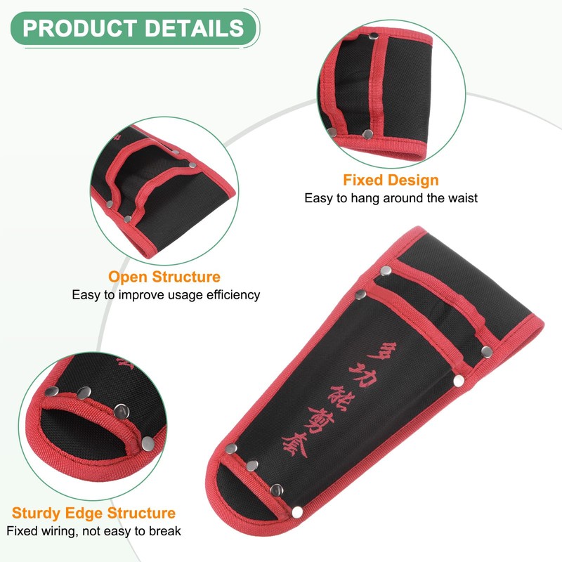 M METERXITY 2-Pack Garden Pruner Sheath, Non-Slip Canvas Pruning Shears