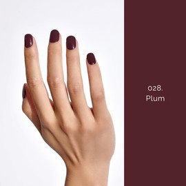 NAILOG Semi-Hardened Gel Nail Seals (20 Sheets), Nail Seal Hardening Type, Long Lasting, Salon Quality, 1.3 inches (33 mm) Extra Long, Nail Kit, Beautiful Gloss, Single Color, One Color Nail, Red