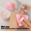 Ocim 10Pcs Triangle Powder Puffs for Face Powder,Soft Velour Makeup
