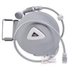 Retractable Garden Water Hose Reel Storage Gun Rewind Wall Mount