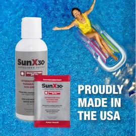 CoreTex Sun X 30 Spf Paquetes Individuales De Protector Solar Tamaño De Viaje - Paquete De 50 Paquetes De Protector Solar Spf De Amplio Espectro...   