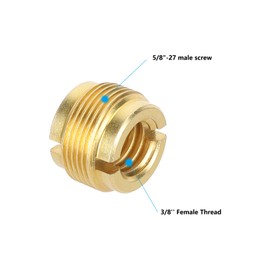 CAMVATE 3/8” Female To 5/8" Male Threaded Screw Adapter For Mic Micphone Stand(2 Pieces)