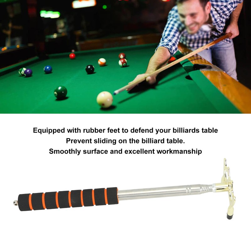 Billiard Cue and Bridge Set Stainless Steel Anti Slip Sponge