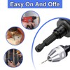 XTVTX 0.3-6.5mm Keyless Drill Chuck Conversion Tool 1/4 inch Hex