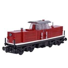Train Building Block Rail Car – Single Carriage Expansion for MOC Trains, Works with All Major Brands