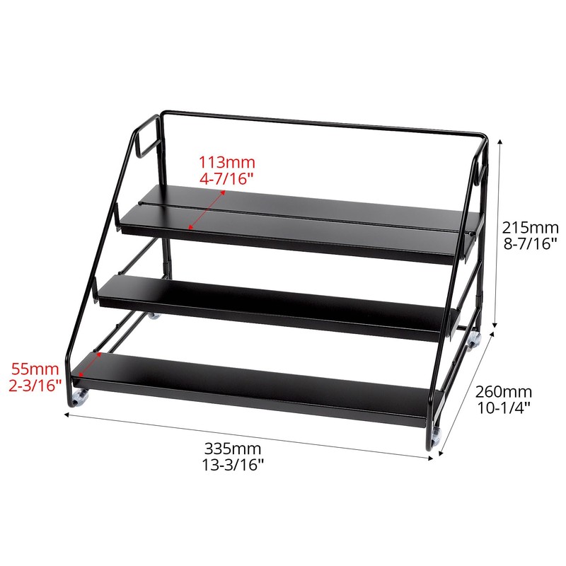 QWORK® 4-Tier Spice Rack Organizer, Adjustable Spice Organiser, for Kitchen