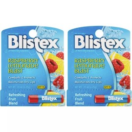 Blistex (2 PACK) Raspberry Lemonade Blast Lip Balm - Moisturizes Dry Lips,...