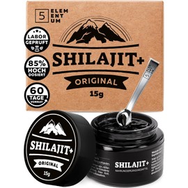 Shilajit Original Himalaya - High Dose 85% Fulvic Acid - Premium Pure Shilajit High Dose From Himalya Hand Harvest Including 500mg Dosing Spoon