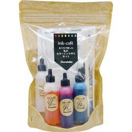 Kuretake ECF160-500 Ink Cafe, Enjoy at Home, My Color Ink Making Kit, 5 Colors