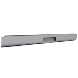 KUAFU Rear Bumper Roll Pan Compatible with 1967-1972 Ford F100 Fleetside w/License Plate Hole & LED Light Steel Rollpan