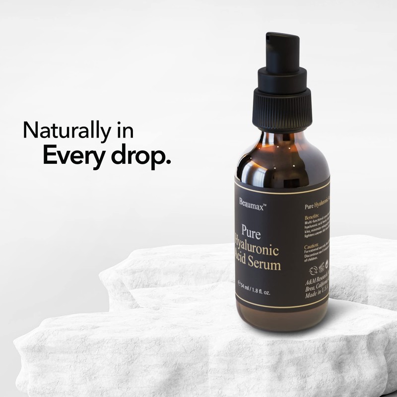 Beaumax Pure Hyaluronic Acid Serum - Intense Moisturizer for Face