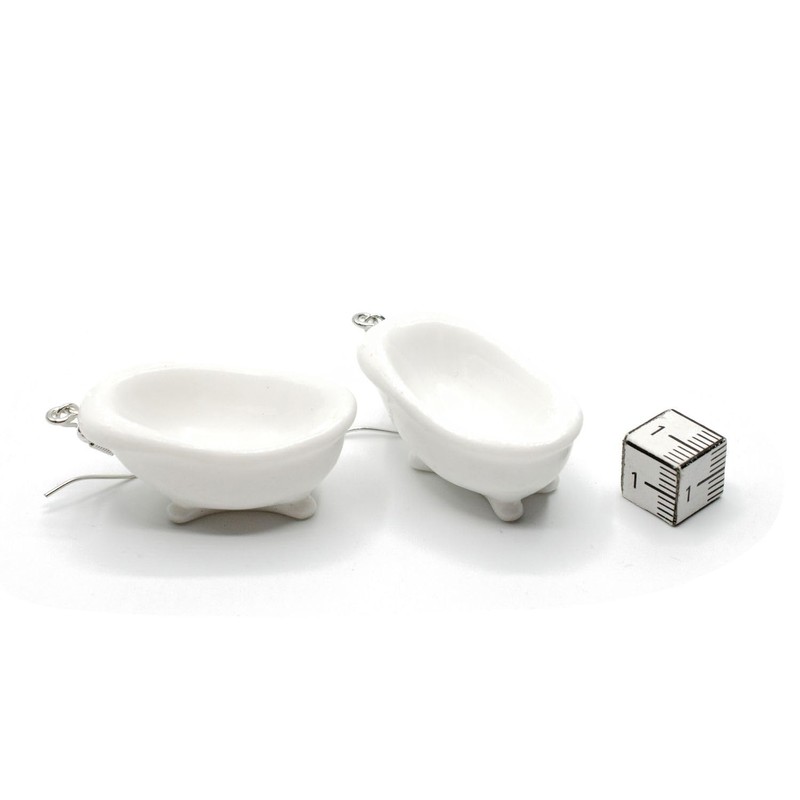 Miniblings Bath Earrings – Original Fashion Jewellery I Bathtub Bathing