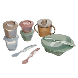 Vital Baby Nourish Complete Baby Weaning Kit 6m+, 10pcs, Essential Weaning Tools, EarthSmart Biodegradable, BPA-Free, Safe & Eco-Friendly for First Solids