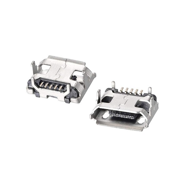 uxcell Micro USB Female Socket Connector 5 Pin 180 Degree