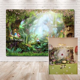 MEHOFOTO Photo Background Cartoon Theme Birthday Party Decoration Backdrops Banner for Photography 7ftx5ft