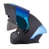 Crown Racing Motorcycle Helmets Blue Modular Full Face Helmet Flip