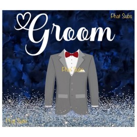 Unbranded 20oz Sublimation Tumbler Wrap Groom Ready To Press Print