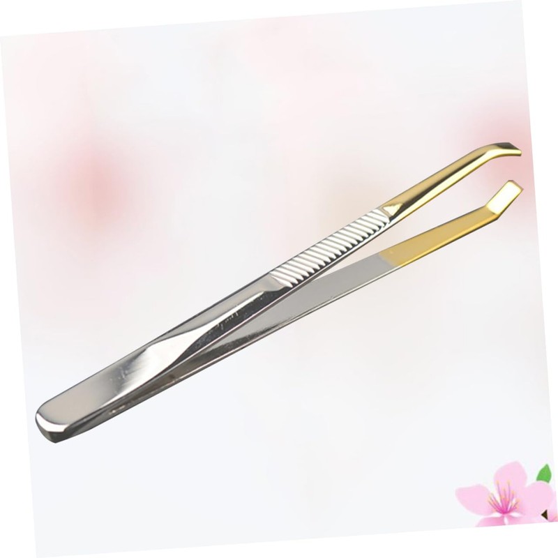 Ipetboom Professional Stainless Steel Eyebrow Tweezer Makeup Lash Tweezer Lightweight
