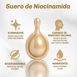 B-pure Sérum Facial Piel Seca Niacinamida 10 Cápsulas
