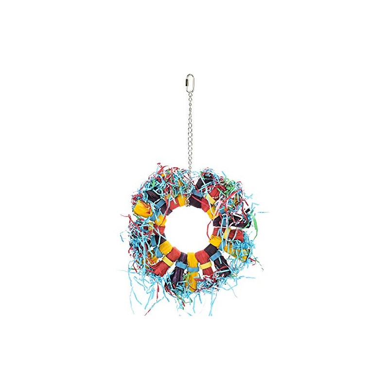 Paper Party Wheel Enrichment Natural Parrot Toy