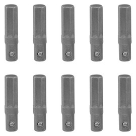WHYHKJ 10PCS Impact Socket Adapter 1/4 to 1/4 30mm Electric Screwdriver Extension Rod Impact Socket Adapter Converter Replacement Parts Suitable for Impact Drivers Drill Bits