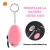 Maíz Alarma Personal Llavero Sonido + Luz Led Defensa Personal