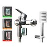 Shower Head with Self Powered Flow Meter, Water and Energy
