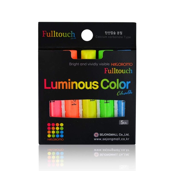 Hagoromo FULLTOUCH luminoso 5 colori Mix gesso (pacchetto Piccolo)1 scatola (5pz) multicolore