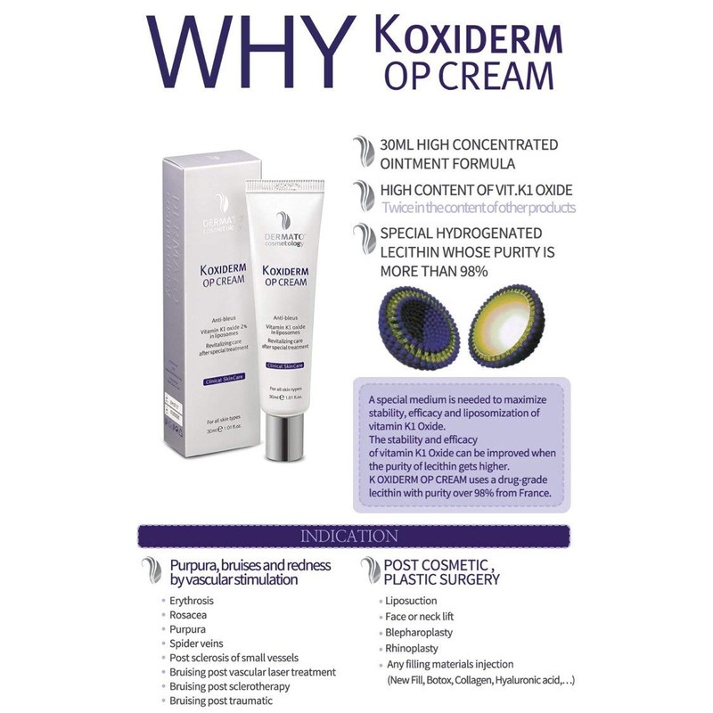 Vitamin K1 Oxiderm Cream, Minimizing Appearance of Scars, Dark Eye