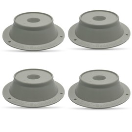 Norskskin Ground Plate for Hurricane Supports in Awning Camping Tent Set of 4 Poles Coaster