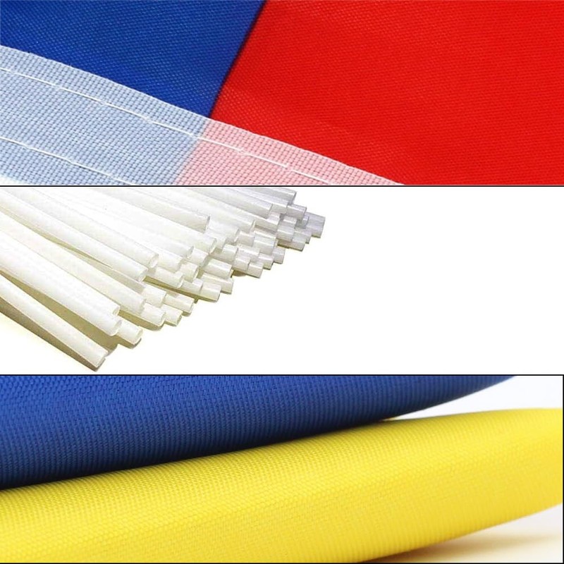 BigTree Czech Mini Waving Flags (50pcs, 21x14cm, Red and White)